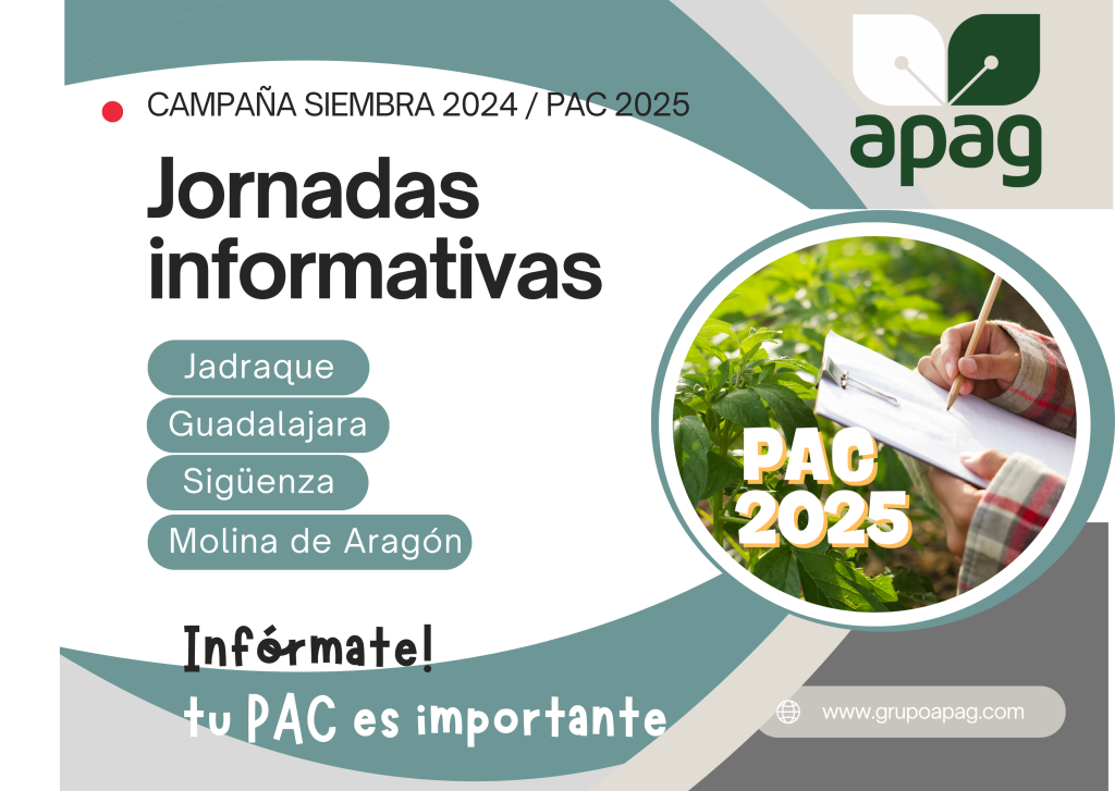 Apag APAG convoca sus jornadas informativas sobre la PAC 2025 - Grupo APAG